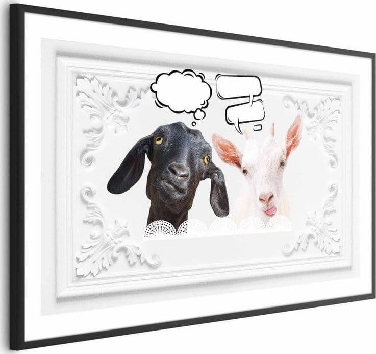 Poster - Funny Goats in Targhe e cartelli Collezione Casa - Trebisacce, commercioVirtuoso.it