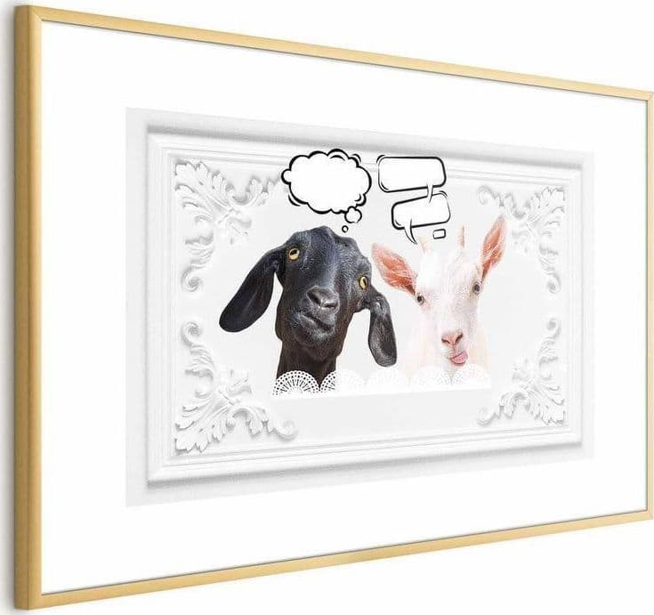 Poster - Funny Goats in Targhe e cartelli Collezione Casa - Trebisacce, commercioVirtuoso.it