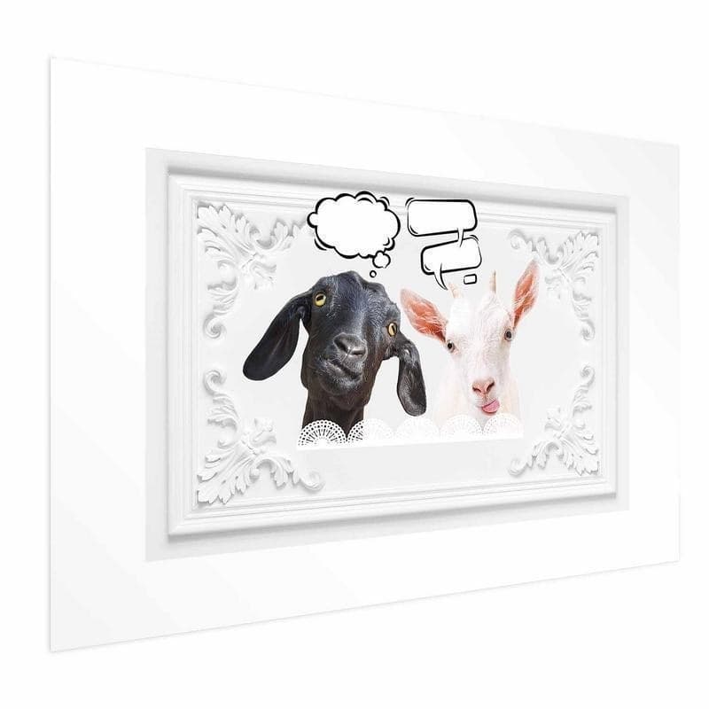 Poster - Funny Goats in Targhe e cartelli Collezione Casa - Trebisacce, commercioVirtuoso.it