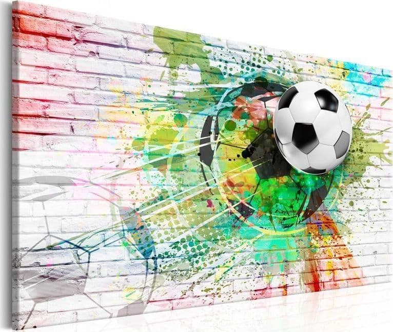Quadro Colourful Sport (Football) in Dipinti Collezione Casa - Trebisacce, commercioVirtuoso.it