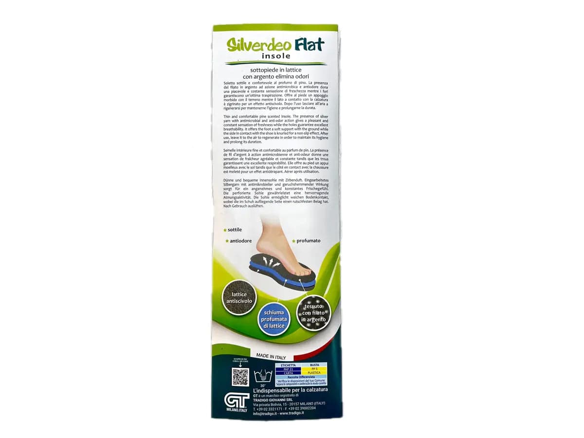 GT Solette Silverdeo in lattice con elimina odori in Comfort Calzature Durello - Agna, commercioVirtuoso.it