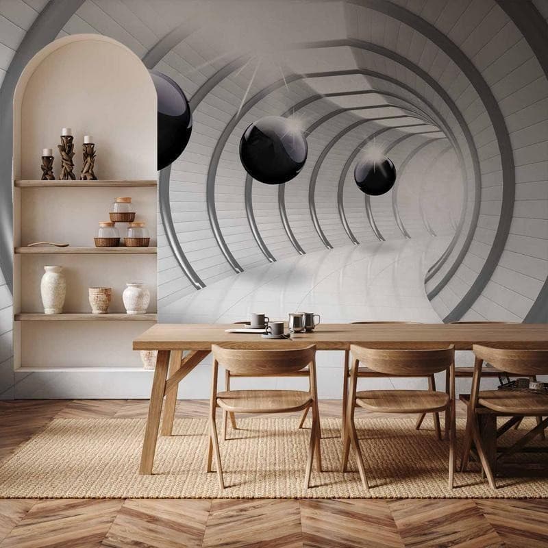Fotomurale Futuristic Tunnel in Carta da parati Collezione Casa - Trebisacce, commercioVirtuoso.it