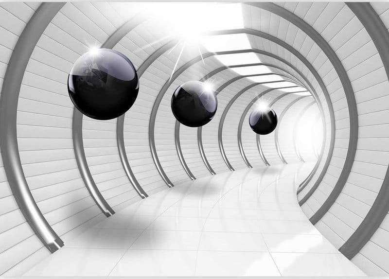 Fotomurale Futuristic Tunnel in Carta da parati Collezione Casa - Trebisacce, commercioVirtuoso.it