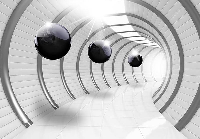 Fotomurale Futuristic Tunnel in Carta da parati Collezione Casa - Trebisacce, commercioVirtuoso.it