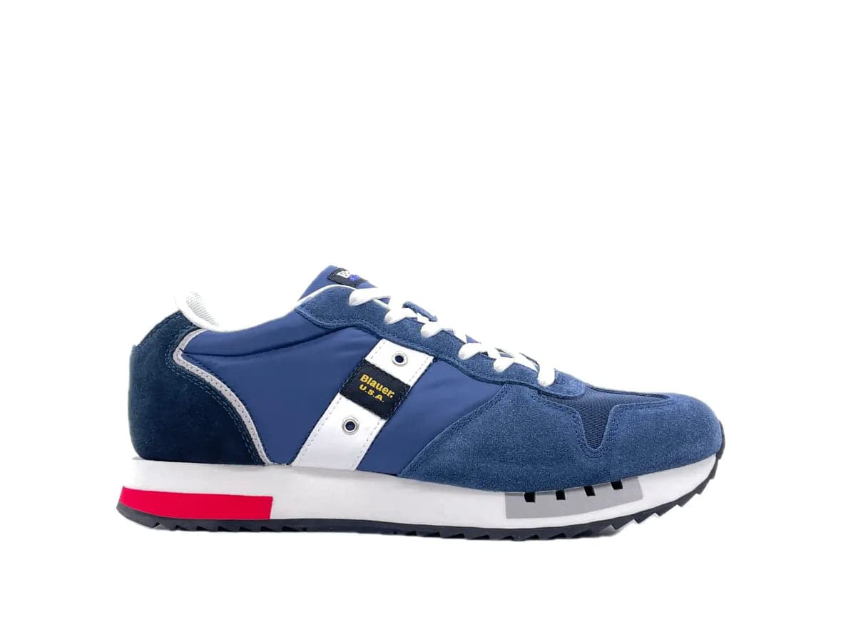 BLAUER Sneaker Uomo Queens01 Navy Royal in Sneaker casual Calzature Durello - Agna, commercioVirtuoso.it