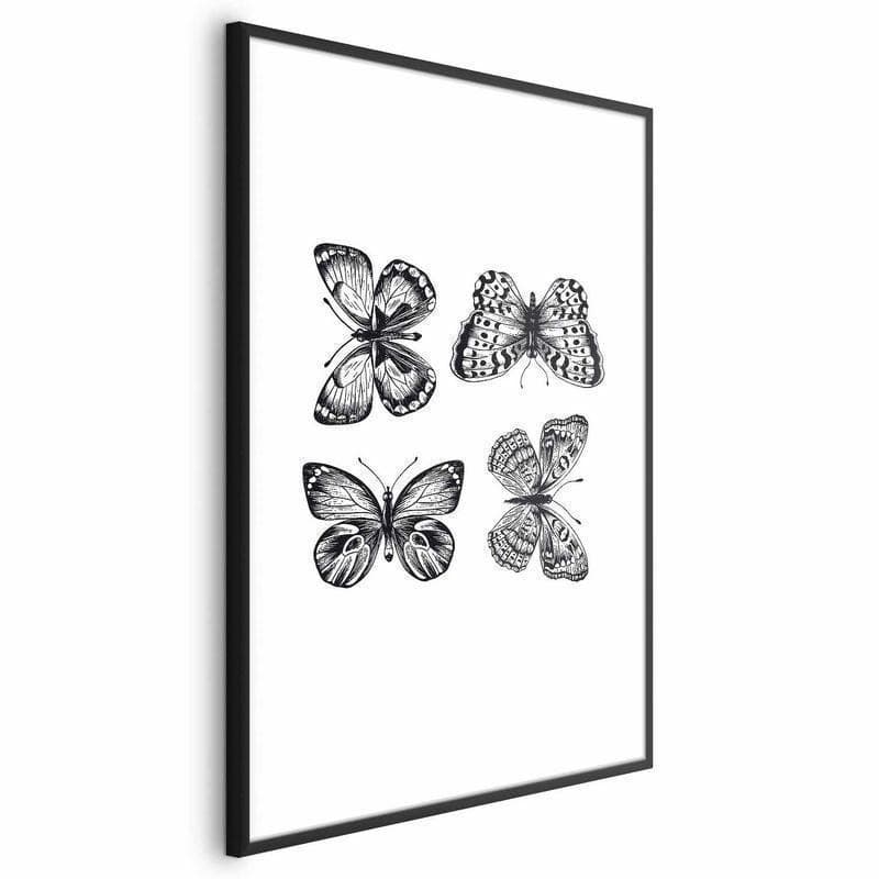 Poster - Four Butterflies in Poster e stampe Collezione Casa - Trebisacce, commercioVirtuoso.it