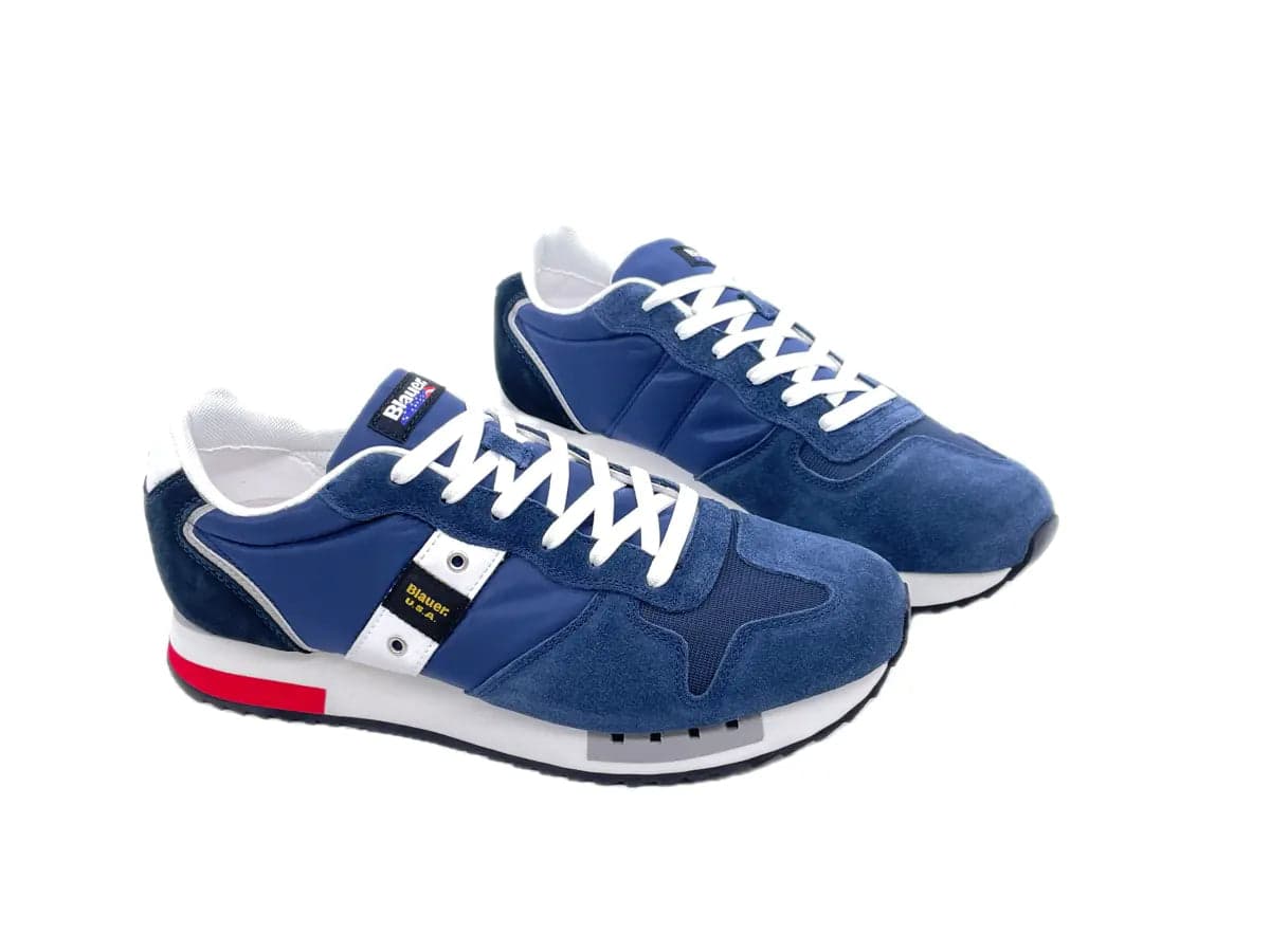BLAUER Sneaker Uomo Queens01 Navy Royal in Sneaker casual Calzature Durello - Agna, commercioVirtuoso.it