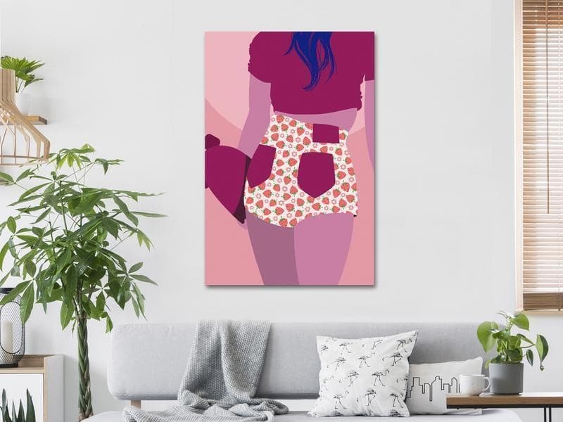 Quadro Strawberries Shorts (1 Part) Vertical in  Collezione Casa - Trebisacce, commercioVirtuoso.it