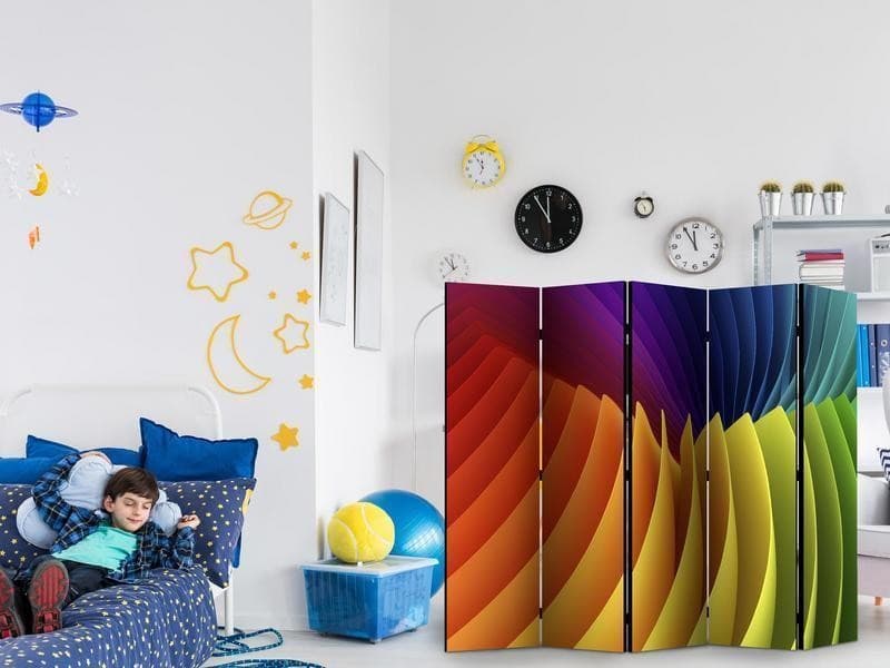 Paravento Rainbow Wave II [divisori da interno] in Paraventi Collezione Casa - Trebisacce, commercioVirtuoso.it