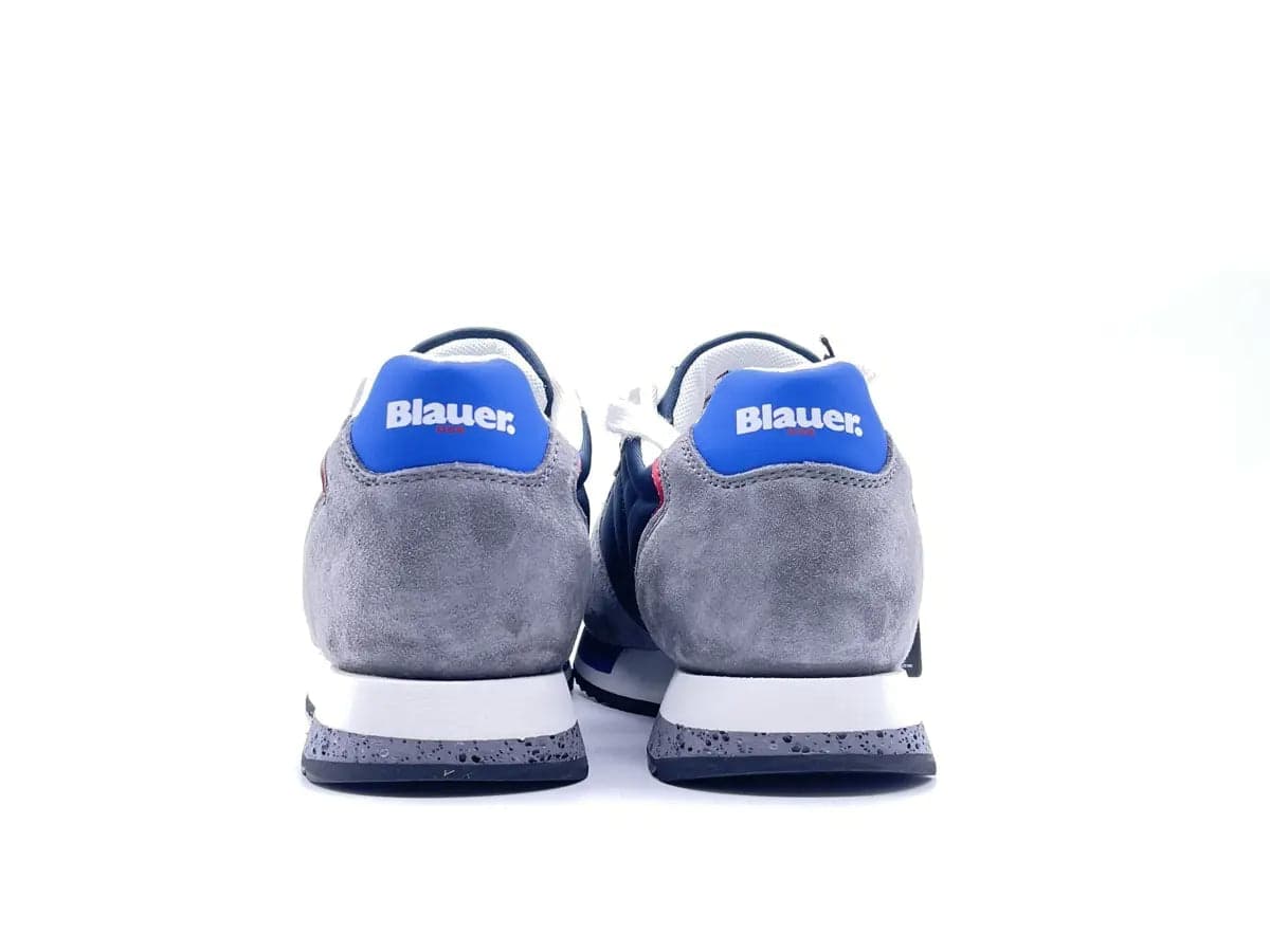 BLAUER Queens01 Sneaker Uomo Grey Navy in Sneaker casual Calzature Durello - Agna, commercioVirtuoso.it