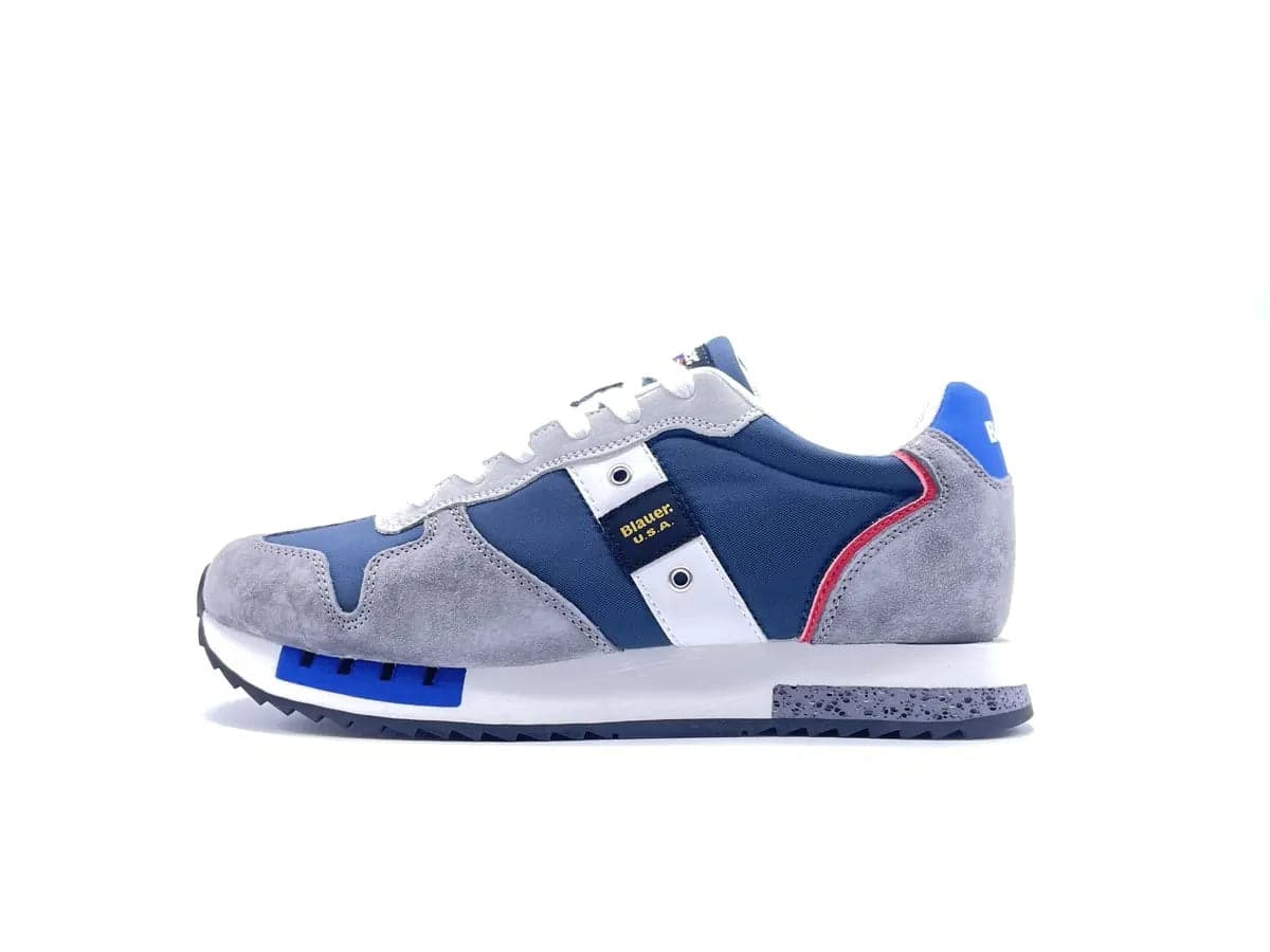 BLAUER Queens01 Sneaker Uomo Grey Navy in Sneaker casual Calzature Durello - Agna, commercioVirtuoso.it