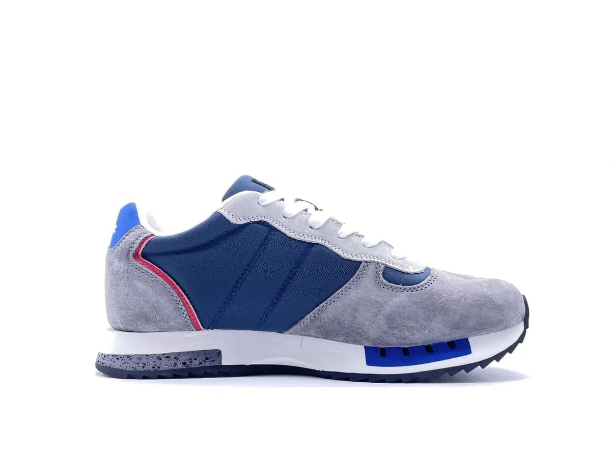 BLAUER Queens01 Sneaker Uomo Grey Navy in Sneaker casual Calzature Durello - Agna, commercioVirtuoso.it
