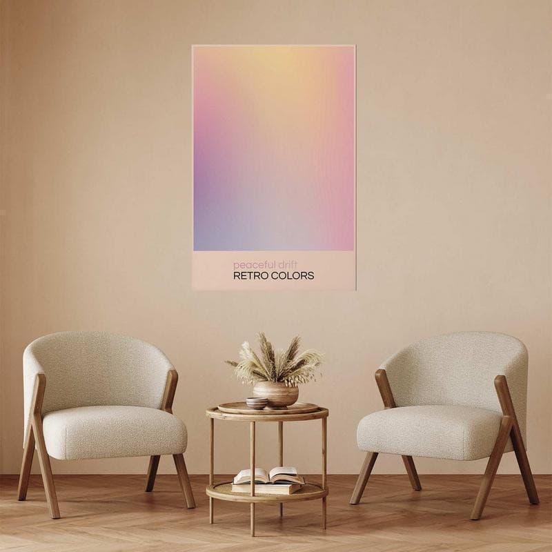 Poster - Peaceful Drift - Delicate Pastel Shades Creating a Harmonious Whole in Poster e stampe Collezione Casa - Trebisacce, commercioVirtuoso.it