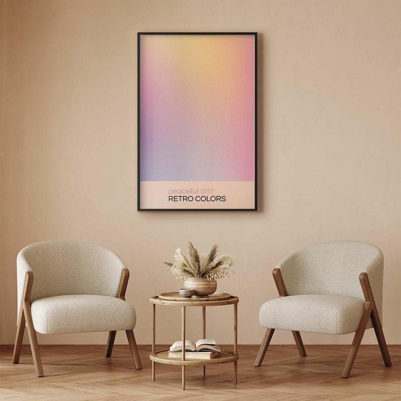 Poster - Peaceful Drift - Delicate Pastel Shades Creating a Harmonious Whole in Poster e stampe Collezione Casa - Trebisacce, commercioVirtuoso.it