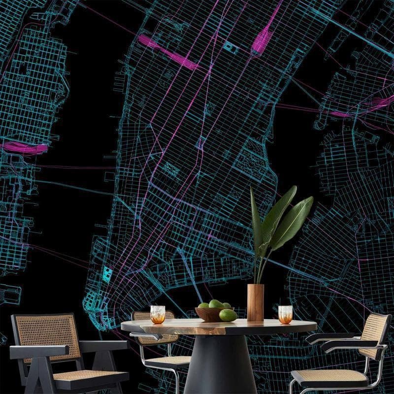 Carta da Parati Manhattan Blu in Carta da parati Collezione Casa - Trebisacce, commercioVirtuoso.it