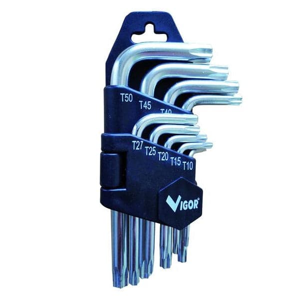 Serie Chiavi A Brugola Torx Cromo Vanadio T10-T50 9 Pezzi Vigor in Chiavi esagonali Taliachicce.it - Milazzo, commercioVirtuoso.it