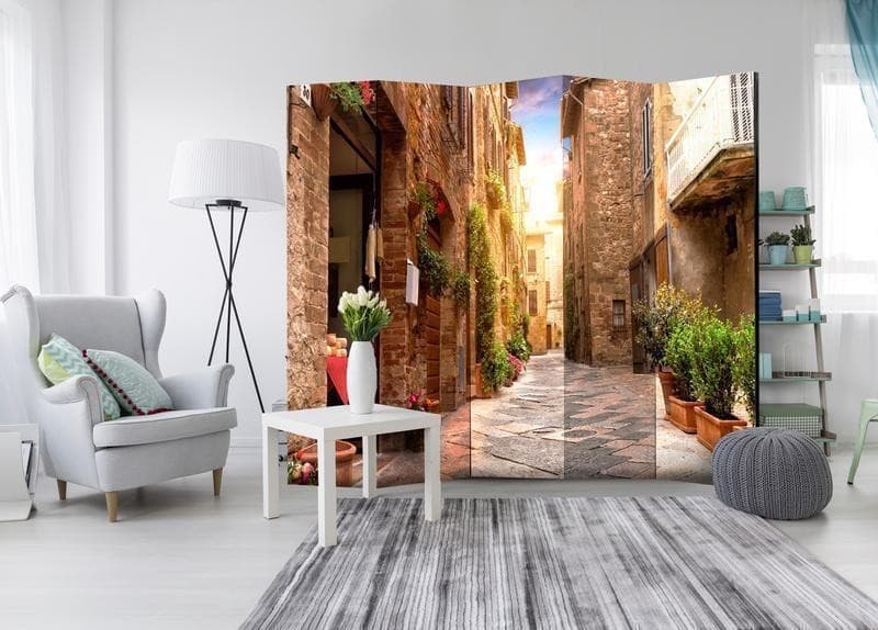 Paravento vicolo stretto della toscana cinque ante in Paraventi Collezione Casa - Trebisacce, commercioVirtuoso.it