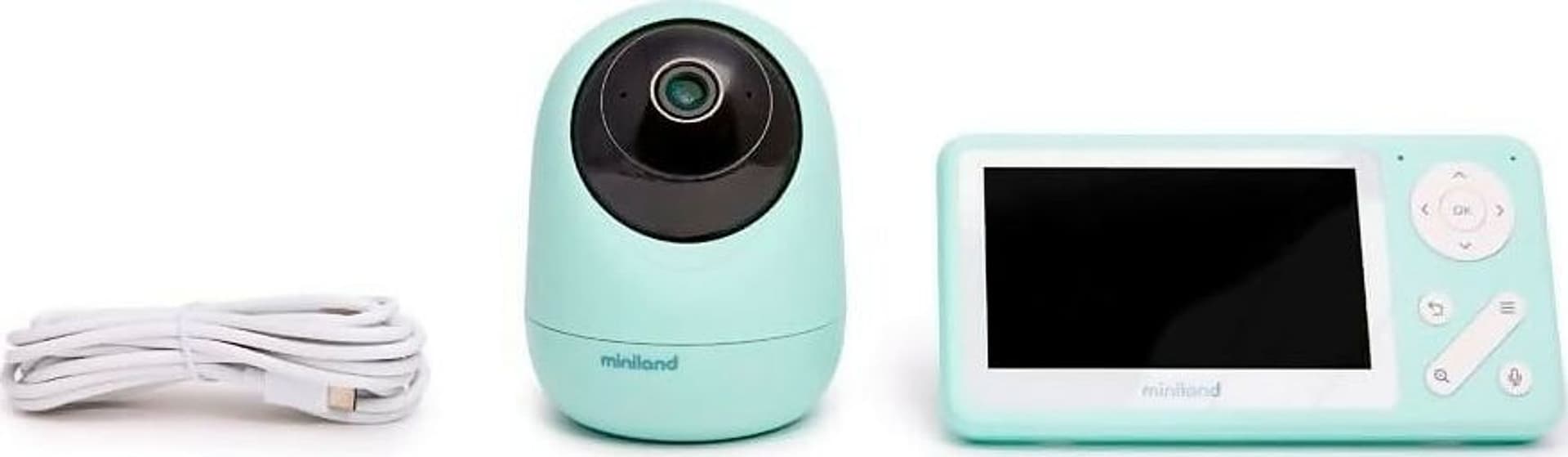 Miniland Digimonitor Anywhere Baby Monitor Dual con Telecamera Motorizzata | Monitor 4,2” e App Mobile | Visione Notturna, Registrazione SD, Comunicazione Bidirezionale in Monitor video Sanitaria Gioia del Bimbo - Villa San Giovanni, commercioVirtuoso.it