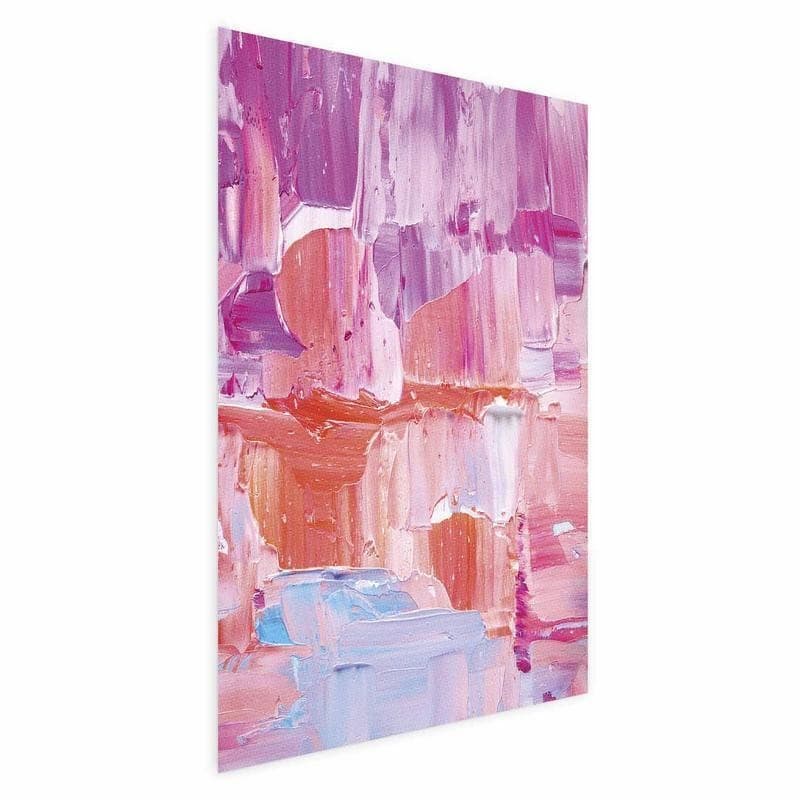 Poster - Colorful Strokes - intense shades of pink and purple on canvas in Poster e stampe Collezione Casa - Trebisacce, commercioVirtuoso.it
