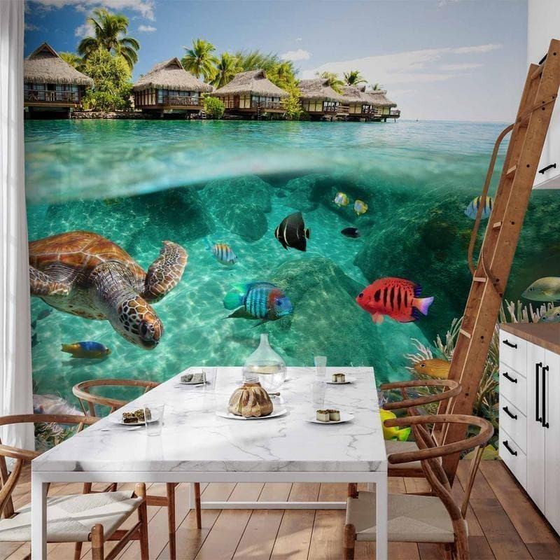 Fotomurale Sotto la superficie dell'acqua in Carta da parati Collezione Casa - Trebisacce, commercioVirtuoso.it
