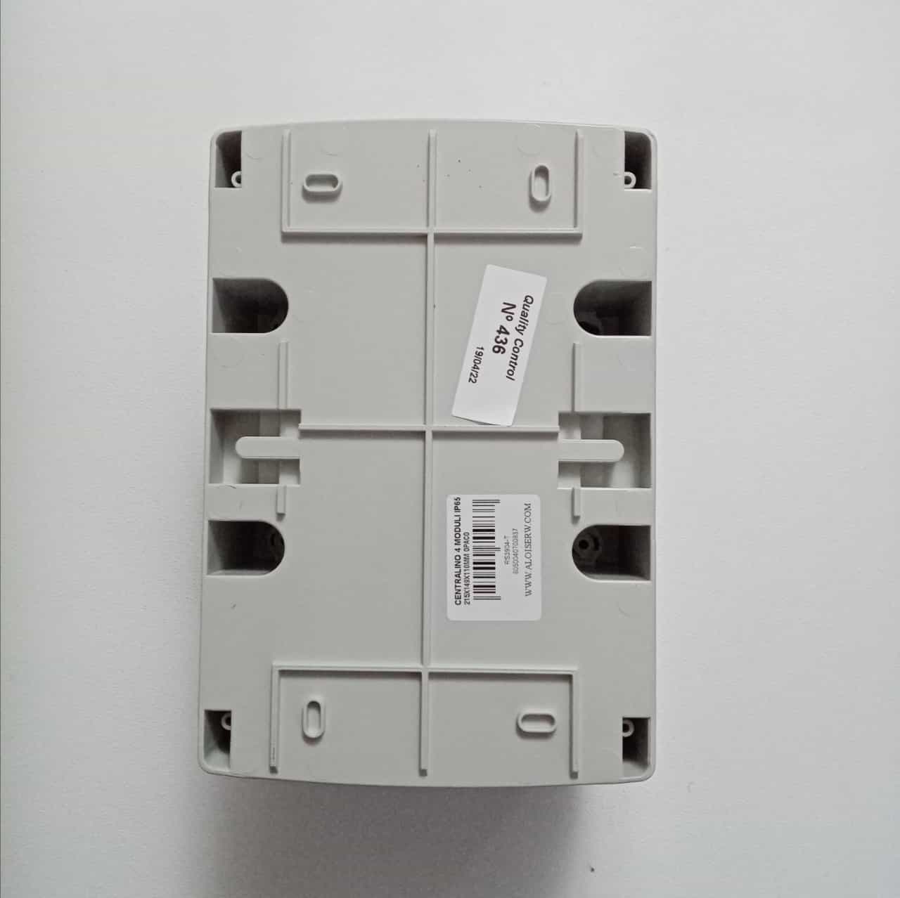 Centralino stagno cassetta da parete con sportello capienza 4 moduli IP65 in Scatole di derivazione Aloiserw.com - Altomonte, commercioVirtuoso.it