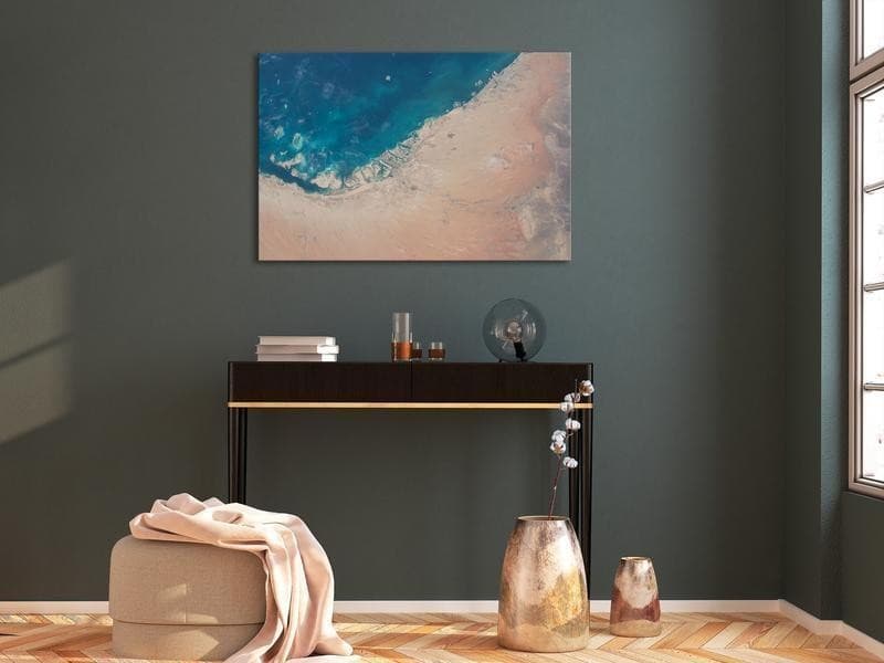 Quadro Dubai from the Satellite (1 Part) Wide in Poster e stampe Collezione Casa - Trebisacce, commercioVirtuoso.it