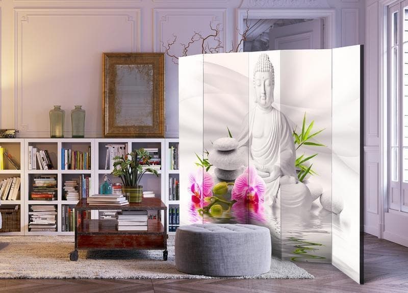 Paravento Buddha and Orchids II [divisori da interno] in Paraventi Collezione Casa - Trebisacce, commercioVirtuoso.it