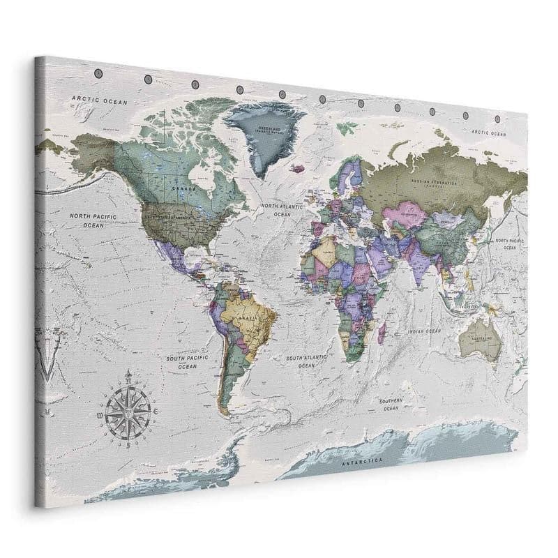 Quadro World Destinations (1 Part) Wide in Poster e stampe Collezione Casa - Trebisacce, commercioVirtuoso.it