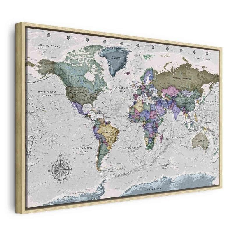 Quadro World Destinations (1 Part) Wide in Poster e stampe Collezione Casa - Trebisacce, commercioVirtuoso.it
