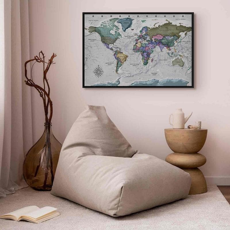 Quadro World Destinations (1 Part) Wide in Poster e stampe Collezione Casa - Trebisacce, commercioVirtuoso.it