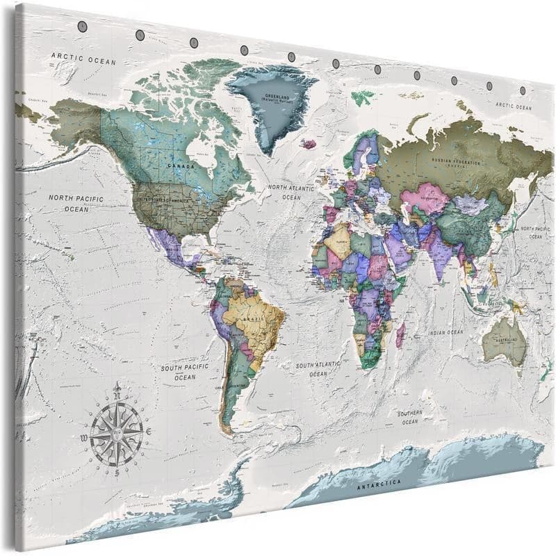 Quadro World Destinations (1 Part) Wide in Poster e stampe Collezione Casa - Trebisacce, commercioVirtuoso.it