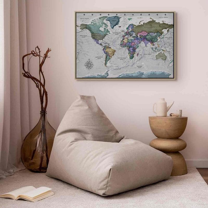 Quadro World Destinations (1 Part) Wide in Poster e stampe Collezione Casa - Trebisacce, commercioVirtuoso.it