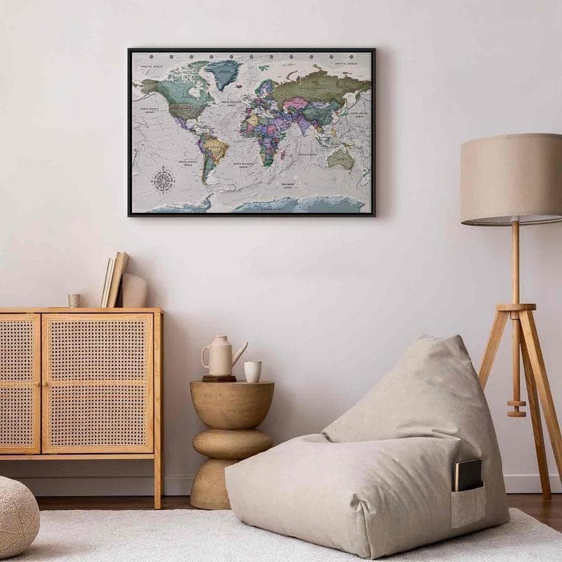 Quadro World Destinations (1 Part) Wide in Poster e stampe Collezione Casa - Trebisacce, commercioVirtuoso.it