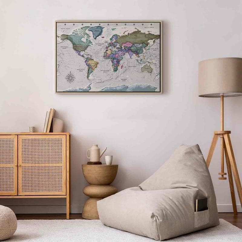 Quadro World Destinations (1 Part) Wide in Poster e stampe Collezione Casa - Trebisacce, commercioVirtuoso.it