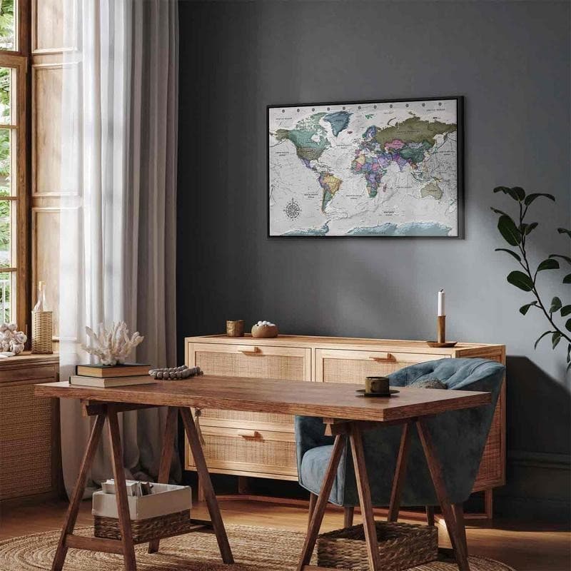 Quadro World Destinations (1 Part) Wide in Poster e stampe Collezione Casa - Trebisacce, commercioVirtuoso.it