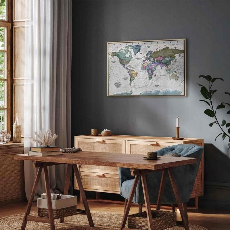 Quadro World Destinations (1 Part) Wide in Poster e stampe Collezione Casa - Trebisacce, commercioVirtuoso.it