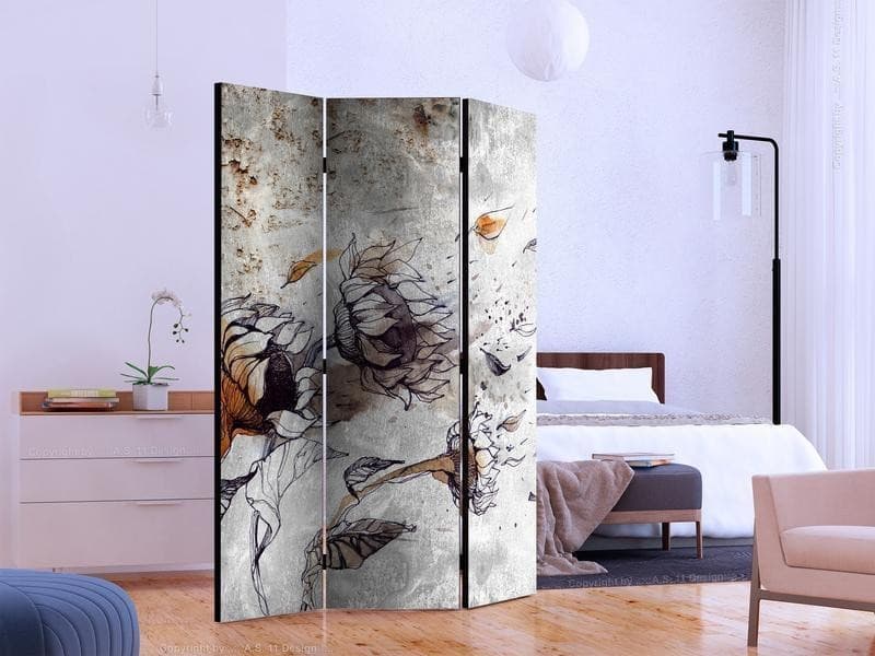 Paravento Recall sunflowers [Room Dividers] in Paraventi Collezione Casa - Trebisacce, commercioVirtuoso.it