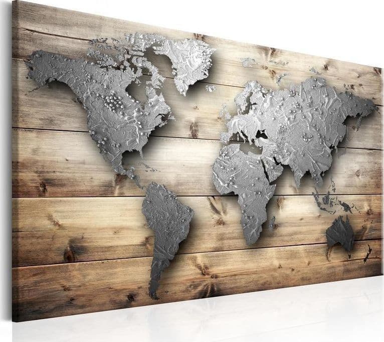 Quadro Silver World in Poster e stampe Collezione Casa - Trebisacce, commercioVirtuoso.it