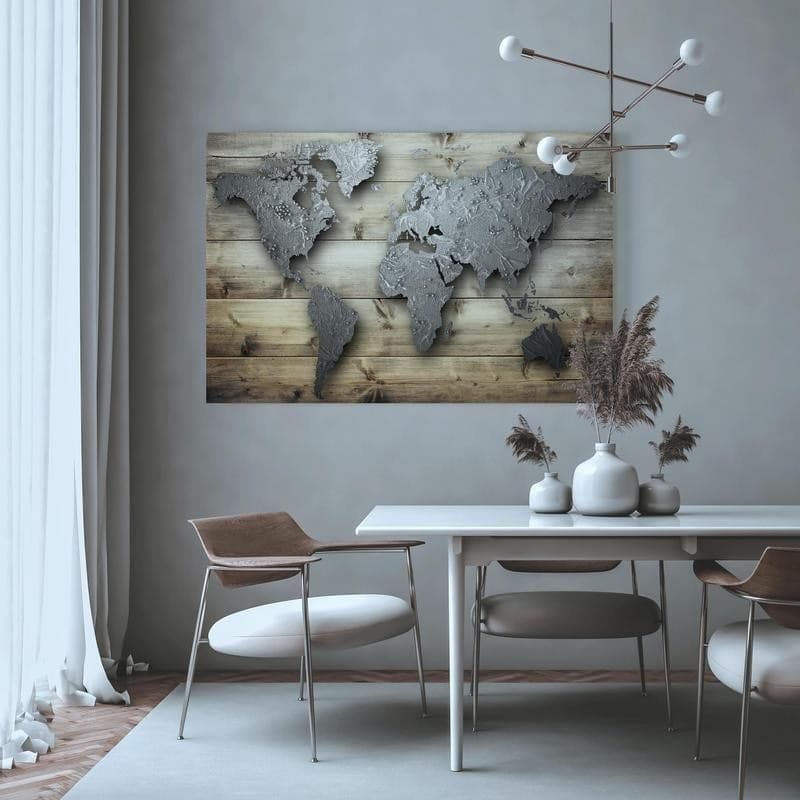 Quadro Silver World in Poster e stampe Collezione Casa - Trebisacce, commercioVirtuoso.it