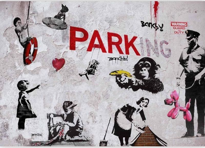 Fotomurale [Banksy] Graffiti Diveristy in Carta da parati Collezione Casa - Trebisacce, commercioVirtuoso.it