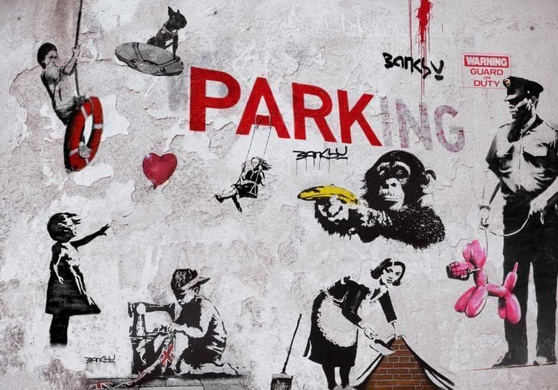 Fotomurale [Banksy] Graffiti Diveristy in Carta da parati Collezione Casa - Trebisacce, commercioVirtuoso.it