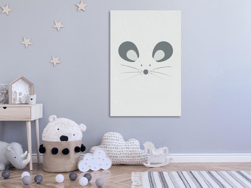 Quadro Curious Mouse (1 Part) Vertical in Poster e stampe Collezione Casa - Trebisacce, commercioVirtuoso.it