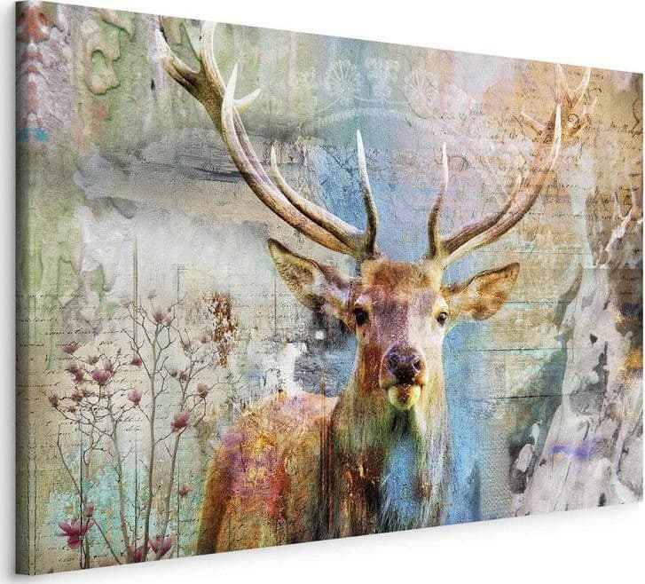 Quadro Deer on Wood