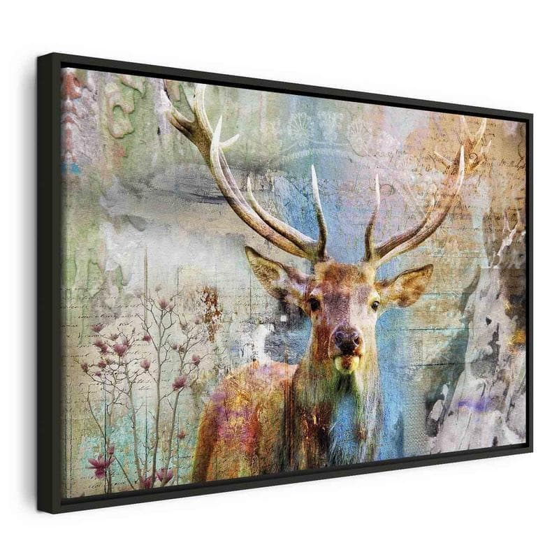 Quadro Deer on Wood in Dipinti Collezione Casa - Trebisacce, commercioVirtuoso.it