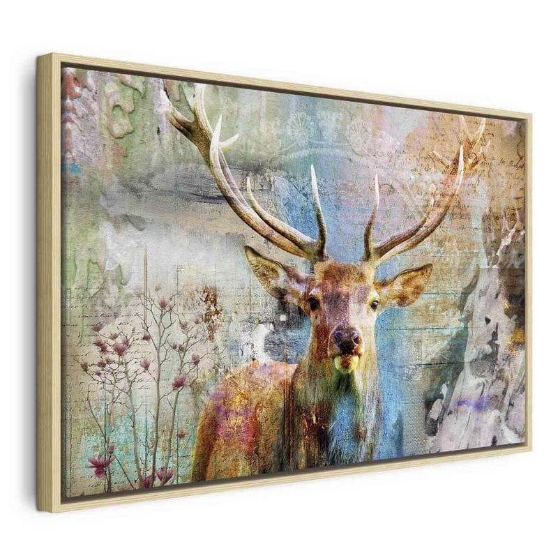 Quadro Deer on Wood in Dipinti Collezione Casa - Trebisacce, commercioVirtuoso.it