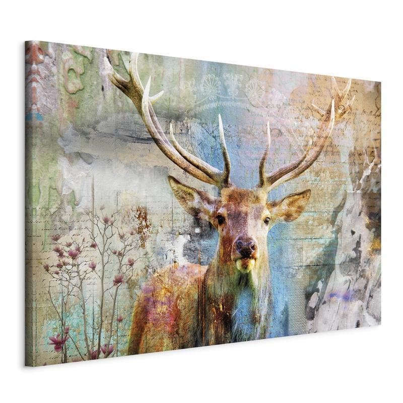 Quadro Deer on Wood in Dipinti Collezione Casa - Trebisacce, commercioVirtuoso.it