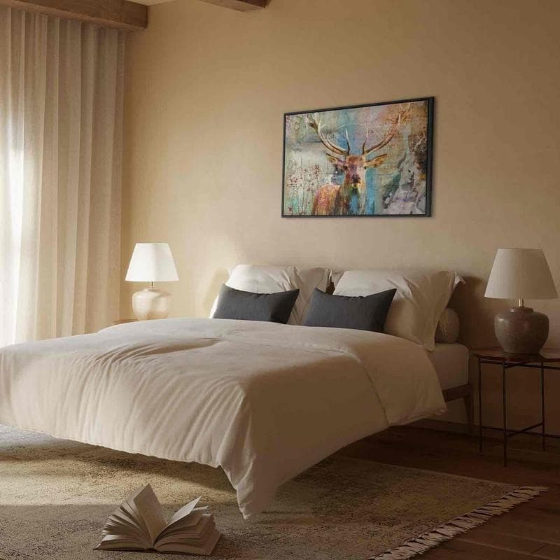 Quadro Deer on Wood in Dipinti Collezione Casa - Trebisacce, commercioVirtuoso.it