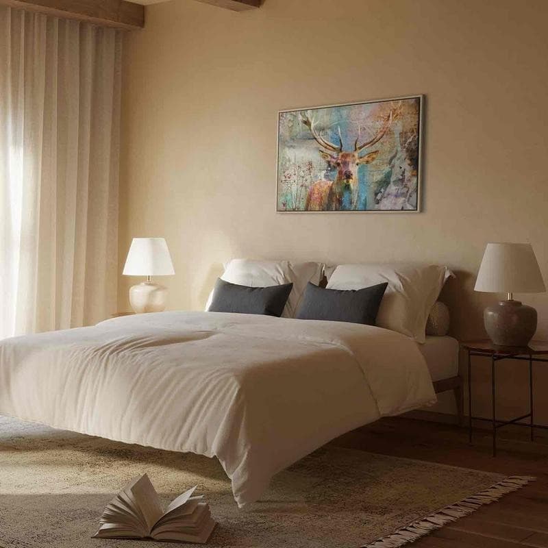 Quadro Deer on Wood in Dipinti Collezione Casa - Trebisacce, commercioVirtuoso.it