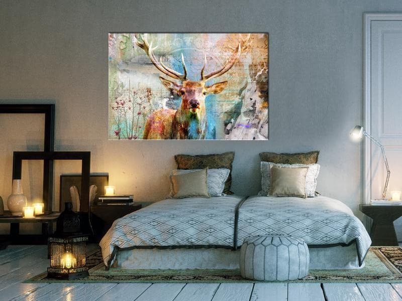 Quadro Deer on Wood in Dipinti Collezione Casa - Trebisacce, commercioVirtuoso.it