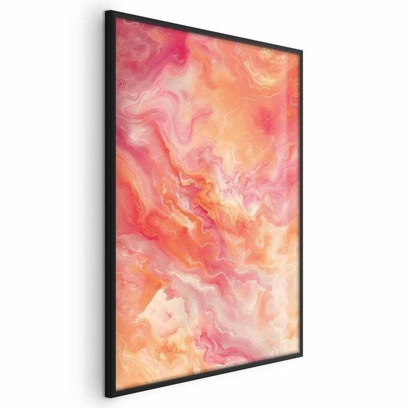 Poster - Fiery Colors - dynamic shapes in fire and pink tones in Poster e stampe Collezione Casa - Trebisacce, commercioVirtuoso.it
